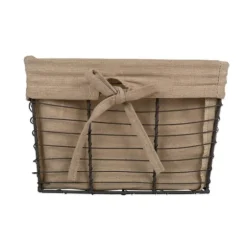 Vintage Wire Baskets With Taupe Liner, Set Of 3-Kirkland's Home Online