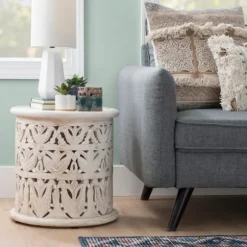 Vintage Wood Carved Birds Accent Table-Kirkland's Home Hot