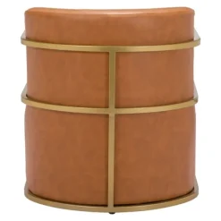 Vinyl And Gold Frame Accent Chair-Kirkland's Home Shop
