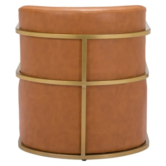 Vinyl And Gold Frame Accent Chair-Kirkland's Home Shop