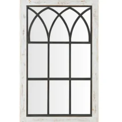Vista Arched Windowpane Mirror, 24X37.5 In.-Kirkland's Home Clearance