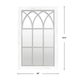 Vista Arched Windowpane Mirror, 24X37.5 In.-Kirkland's Home Clearance