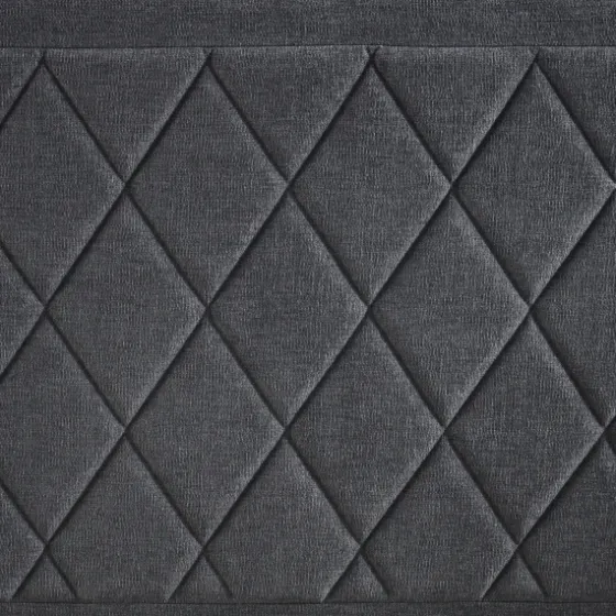 Viv Charcoal Diamond Tufted Queen Bed Frame-Kirkland's Home Outlet