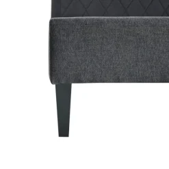 Viv Charcoal Diamond Tufted Full Bed Frame-Kirkland's Home Fashion