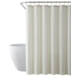 Waffle Cotton Blend Shower Curtain-Kirkland's Home Best Sale