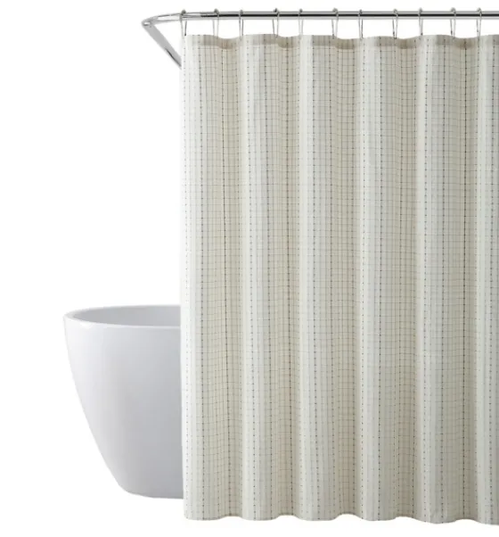Waffle Cotton Blend Shower Curtain-Kirkland's Home Best Sale