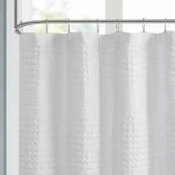 Waffle Cotton Shower Curtain-Kirkland's Home Flash Sale