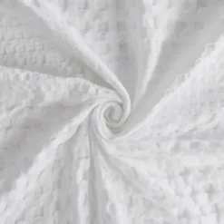 Waffle Cotton Shower Curtain-Kirkland's Home Flash Sale
