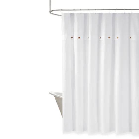 Waffle Weave Cotton Shower Curtain-Kirkland's Home Sale