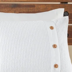 Waffle Weave 3-Pc. Full/Queen Comforter Set-Kirkland's Home Clearance
