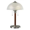 Walnut Alabaster Frosted Glass Table Lamp-Kirkland's Home Fashion
