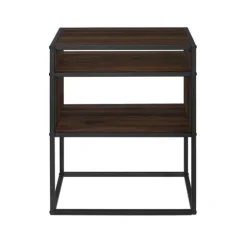 Walnut And Metal Mid-Century Modern Accent Table-Kirkland's Home Sale