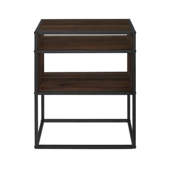 Walnut And Metal Mid-Century Modern Accent Table-Kirkland's Home Sale