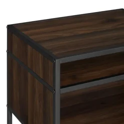 Walnut And Metal Mid-Century Modern Accent Table-Kirkland's Home Sale
