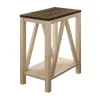 Walnut And White Oak Narrow Frame Accent Table-Kirkland's Home Online