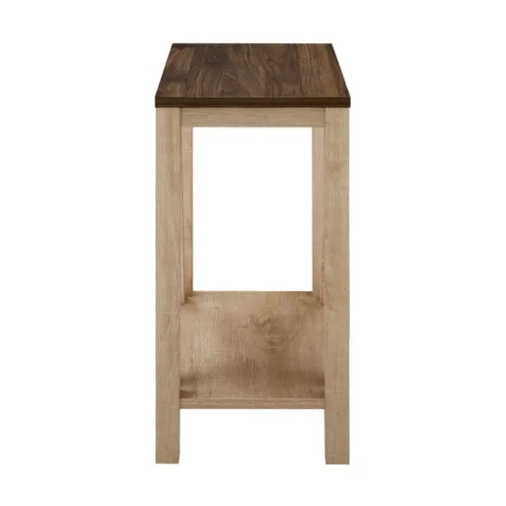 Walnut And White Oak Narrow Frame Accent Table-Kirkland's Home Online