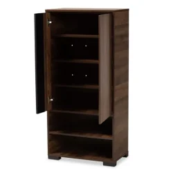 Walnut Asymmetrical Shoe Storage Cabinet-Kirkland's Home Hot