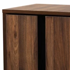 Walnut Asymmetrical Shoe Storage Cabinet-Kirkland's Home Hot