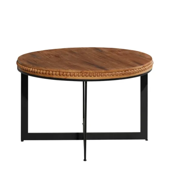 Walnut Beaded Industrial Coffee Table-Kirkland's Home Sale