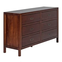 Walnut Classic 6-Drawer Dresser-Kirkland's Home Clearance