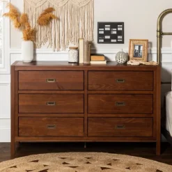 Walnut Classic 6-Drawer Dresser-Kirkland's Home Clearance