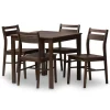 Walnut Contemporary Wood 5-Pc. Dining Set-Kirkland's Home Sale