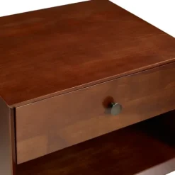Walnut 1-Drawer Mid Century Nightstand-Kirkland's Home Fashion