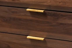 Walnut 5-Drawer Wood Chest-Kirkland's Home Fashion
