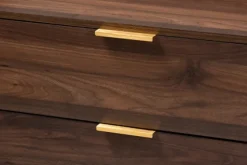Walnut 3-Drawer Wood Chest-Kirkland's Home Store