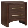 Walnut 2-Drawer Wood Nightstand-Kirkland's Home Best