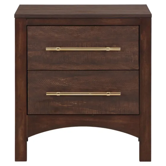 Walnut 2-Drawer Wood Nightstand-Kirkland's Home Best