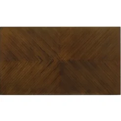 Walnut Finish Chevron Inlay Dining Table-Kirkland's Home Flash Sale