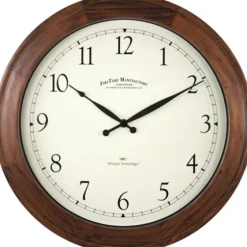 Walnut Garrison Wooden Wall Clock-Kirkland's Home Cheap