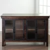 Walnut Henry Cabinet With Glass Doors-Kirkland's Home Shop