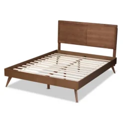 Walnut Inset Paneling Platform King Bed-Kirkland's Home Hot
