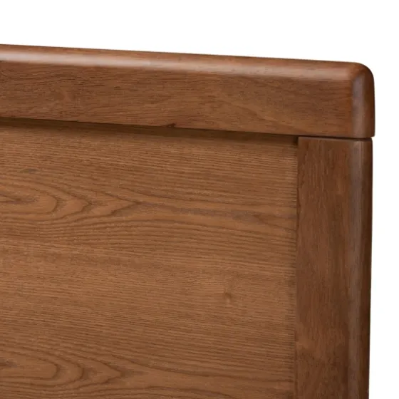 Walnut Inset Paneling Platform King Bed-Kirkland's Home Hot