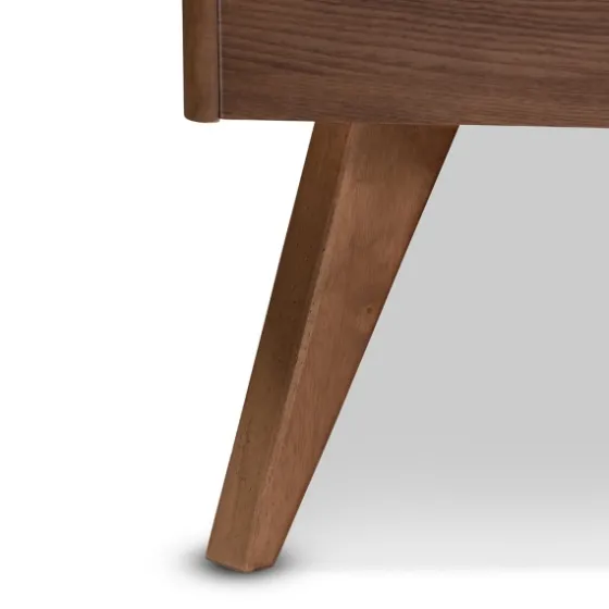 Walnut Inset Paneling Platform King Bed-Kirkland's Home Hot