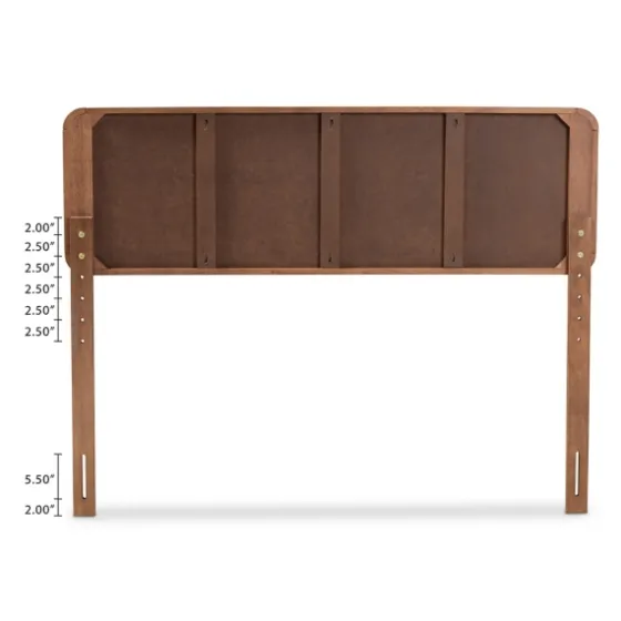 Walnut Inset Paneling Platform King Bed-Kirkland's Home Hot
