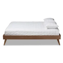 Walnut Low Angled Leg King Bed Frame-Kirkland's Home Clearance
