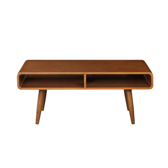 Walnut Mid-Century Modern Solid Wood Coffee Table-Kirkland's Home Shop