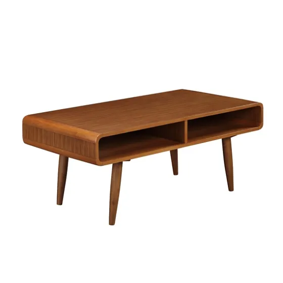 Walnut Mid-Century Modern Solid Wood Coffee Table-Kirkland's Home Shop
