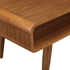 Walnut Mid-Century Modern Solid Wood Coffee Table-Kirkland's Home Shop