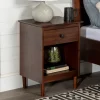 Walnut One-Drawer Wood Nightstand-Kirkland's Home Clearance