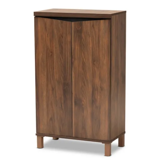 Walnut Slim Shoe Storage Cabinet-Kirkland's Home Flash Sale