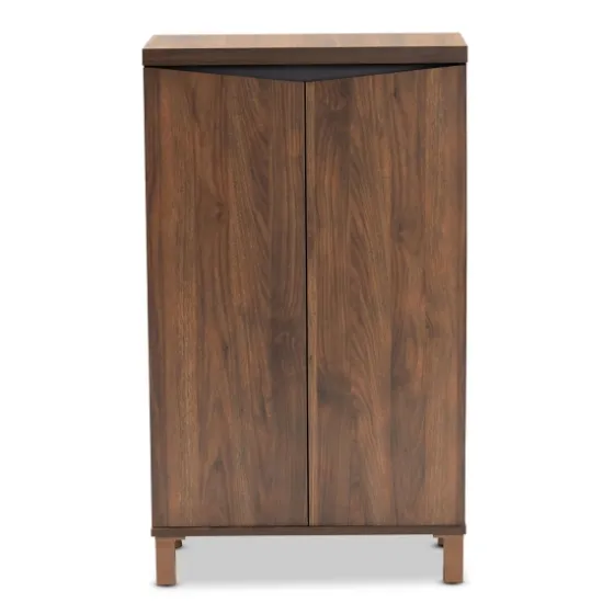 Walnut Slim Shoe Storage Cabinet-Kirkland's Home Flash Sale