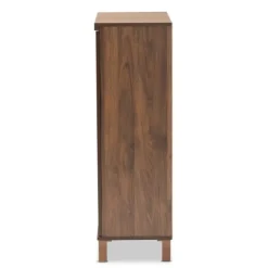 Walnut Slim Shoe Storage Cabinet-Kirkland's Home Flash Sale