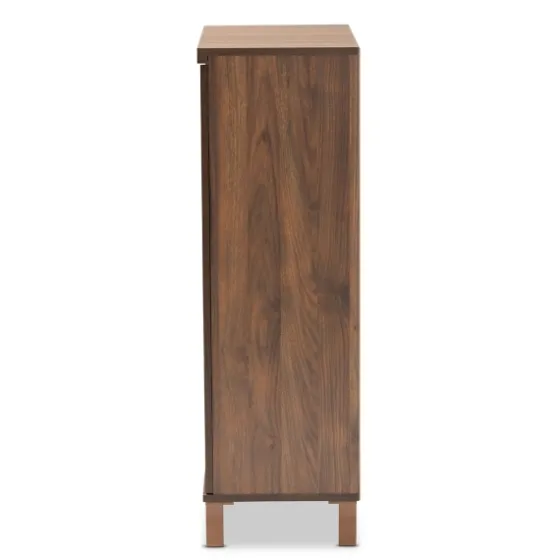 Walnut Slim Shoe Storage Cabinet-Kirkland's Home Flash Sale