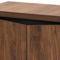 Walnut Slim Shoe Storage Cabinet-Kirkland's Home Flash Sale