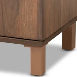Walnut Slim Shoe Storage Cabinet-Kirkland's Home Flash Sale