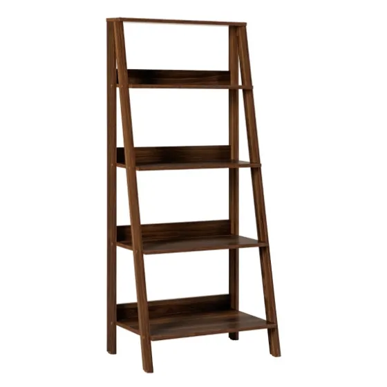 Walnut 4-Tier Ladder Bookshelf-Kirkland's Home Best Sale